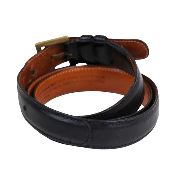 Coach BLACK GENUINE LEATHER 1"Wd CLASSIC CASUAL DRESS MEN'S BELT Sz 34/85(P27 - Picture 4 of 13